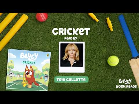 Cricket Bluey Book Read Aloud by Toni Collette 🏏 | Bluey Book Reads 💙 | Bluey